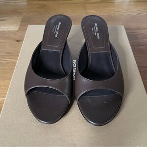 Michael Kors Brown Women's Slide Sandals